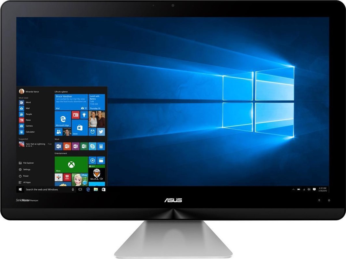 Asus ZEN AIO ZN220IC | 21,5 Inch | Touchscreen | Intel Core I3-6100U | 240GB SSD | 4GB RAM | (Refurbished) gereviseerd in nette staat |